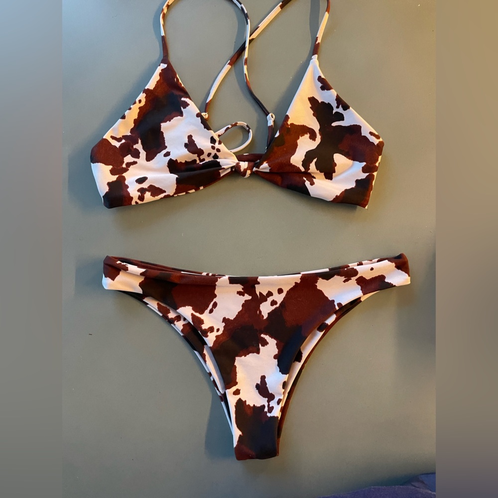 SKATIE Western print bikini top & bottom